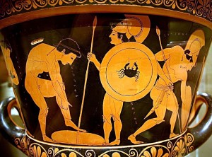 Reverse side of krater by Euphronios